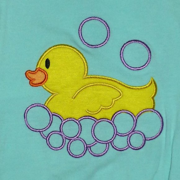 Boutique Baby Girls Duck Romper Jumpsuit - Picture 3 of 3